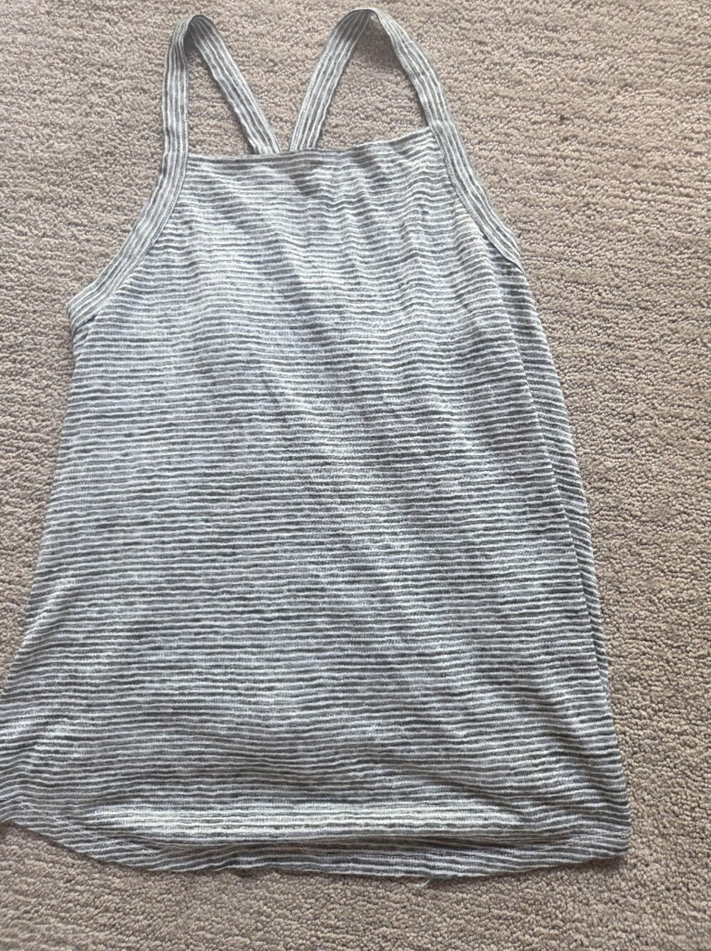 Loftt Striped Gray Racerback Tank Top - Women